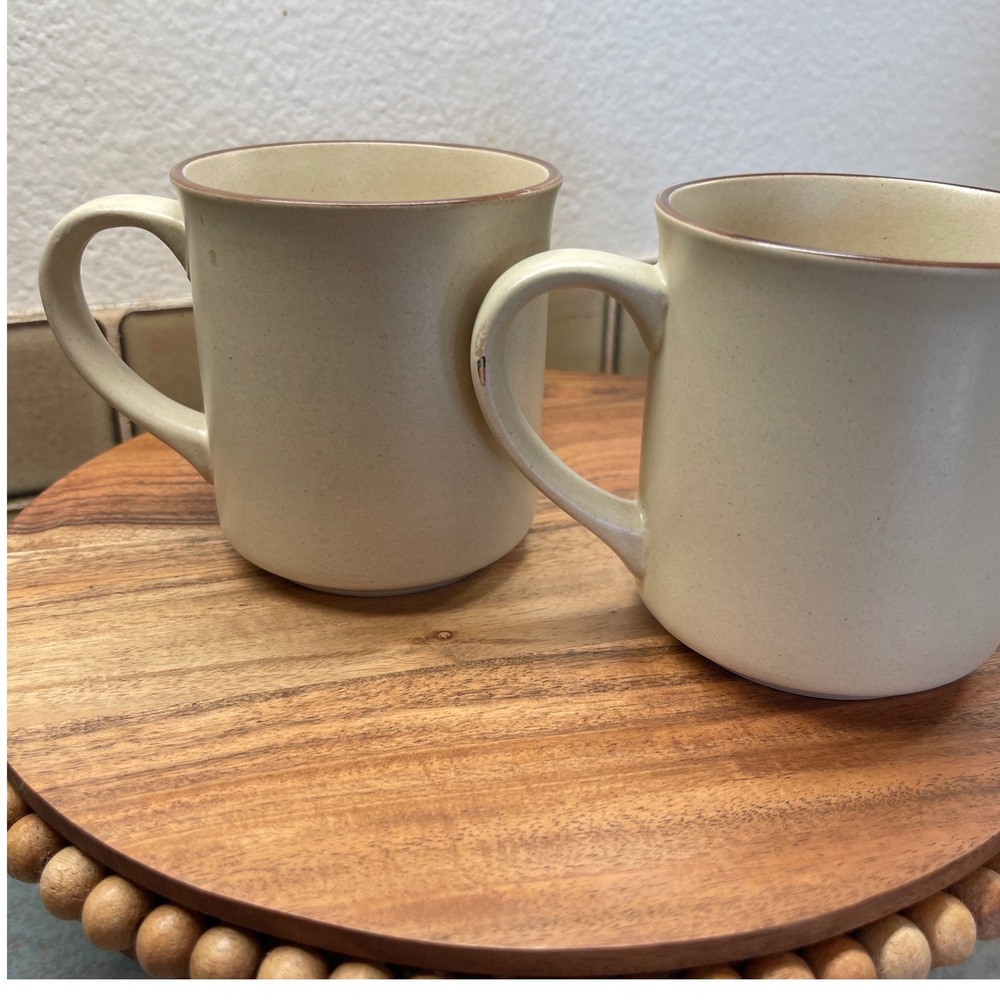 Vintage Viking stoneware Butterfly Set of‎ 2 Coffee Mugs Made in Korea - Picture 6 of 10